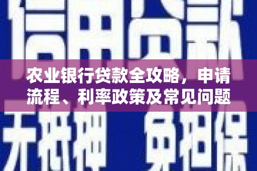 兰屿农业银行贷款全攻略，申请流程、利率政策及常见问题解析
