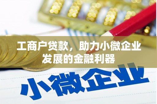 兰屿工商户贷款，助力小微企业发展的金融利器