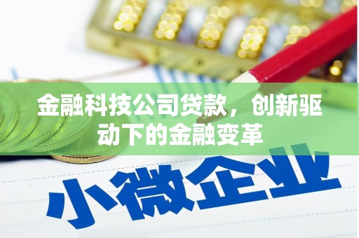 兰屿金融科技公司贷款，创新驱动下的金融变革