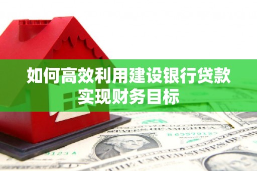 兰屿如何高效利用建设银行贷款实现财务目标