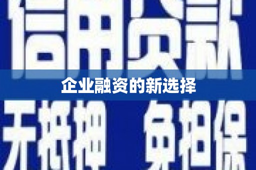 兰屿企业融资的新选择