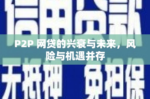 兰屿P2P 网贷的兴衰与未来，风险与机遇并存