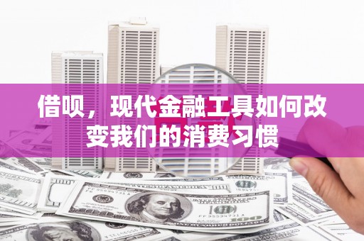 兰屿借呗，现代金融工具如何改变我们的消费习惯