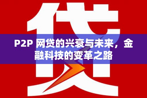 兰屿P2P 网贷的兴衰与未来，金融科技的变革之路