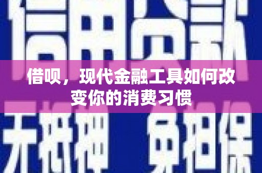 兰屿借呗，现代金融工具如何改变你的消费习惯
