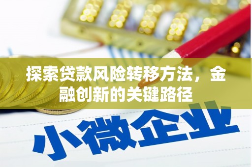 兰屿探索贷款风险转移方法，金融创新的关键路径
