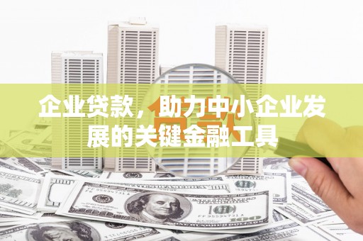 兰屿企业贷款，助力中小企业发展的关键金融工具