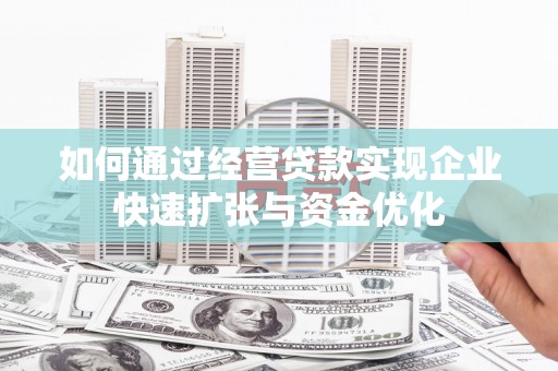 兰屿如何通过经营贷款实现企业快速扩张与资金优化