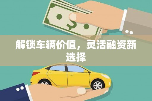 兰屿解锁车辆价值，灵活融资新选择