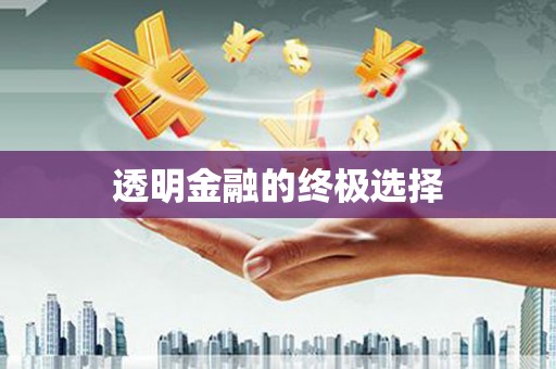 兰屿透明金融的终极选择
