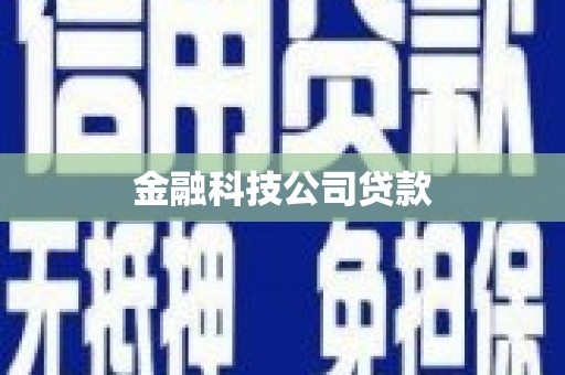 兰屿金融科技公司贷款